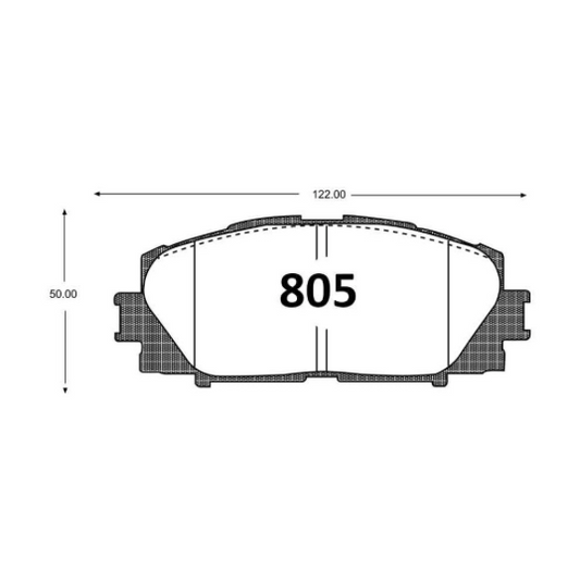 Pastilla de Freno PM Toyota (Yaris Vitz, Yaris Sport, Yaris Belta, Yaris Platz, Yaris Vios)
